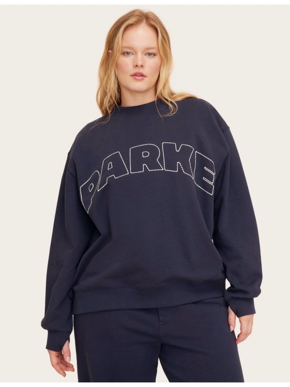 Target x Parke Navy Sweatshirt - XXS/XS - Picture 5 of 5